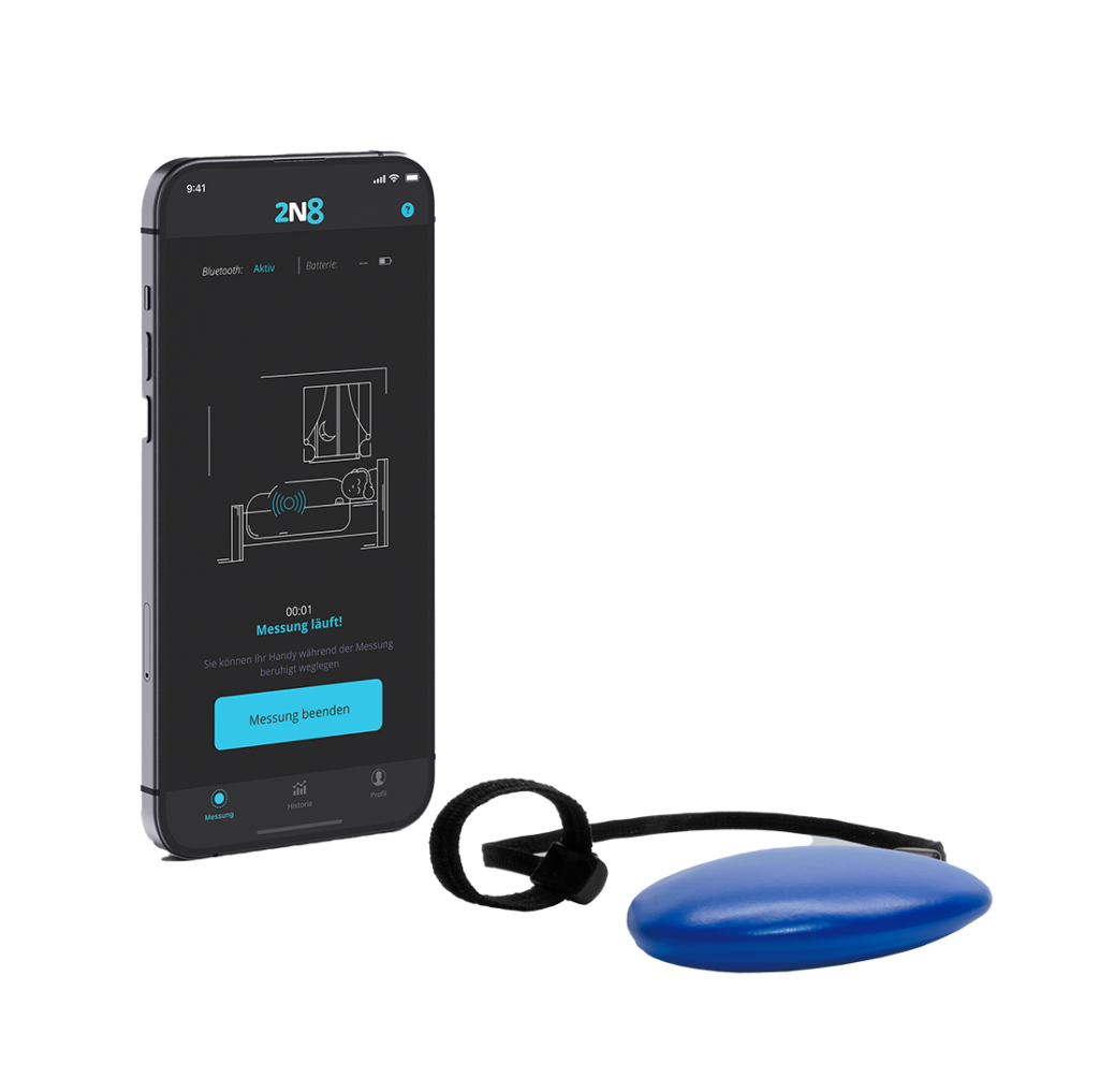 Monitoringsystem 2N8 mit App und Sensormanschette zur Messung nächtlicher Erektionen – Technologie zur Analyse sexueller Gesundheit und Gefäßgesundheit bei Männern